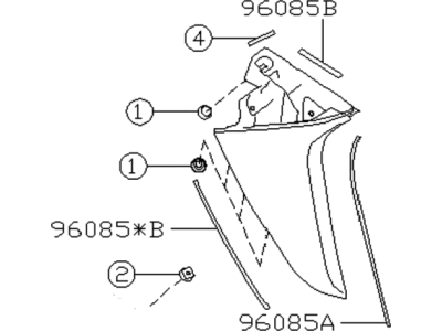 Subaru Spoiler - 96031AN01A