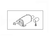 Subaru 44300SC142 MUFFLER ASSY - LH