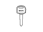 Subaru 57497AE02A PLATE MASTER KEY