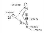 Subaru 20202XA00B ARM ASSY FRONT RH