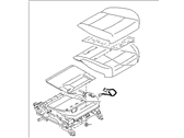 Subaru 64139AL03BWM CUSHION ASSY OCCUPANT RIG