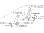 Subaru 64244AL26AVH PAD REAR SIDE ASSY OBK