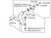 Subaru 20202SA010 T/V LINK ASSY LH