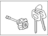 Subaru 57492FL00A KEY KIT SPARE LHD