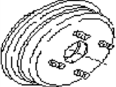 Subaru 725411470 BRAKE DRUM REAR