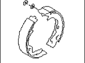Subaru 26298AA020 BRAKE SHOE REPAIR KIT REAR