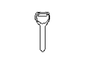 Subaru 57497AE000 KEY PLATE BLANK MASTER