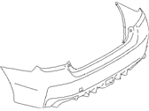 Subaru 57704VA021 BUMPER FACE REAR SEDAN