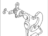 Subaru 57420AC020 CYLINDER SET DOOR LOCK RH
