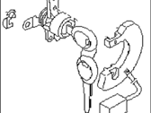 Subaru 57420AC030 CYLINDER SET DOOR LOCK LH