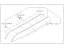Subaru 91112CA010B5 GARNISH Assembly Trunk