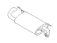 Subaru 44300FL111 MUFFLER ASSY H2E