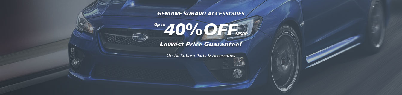 Genuine Subaru accessories, Guaranteed low prices