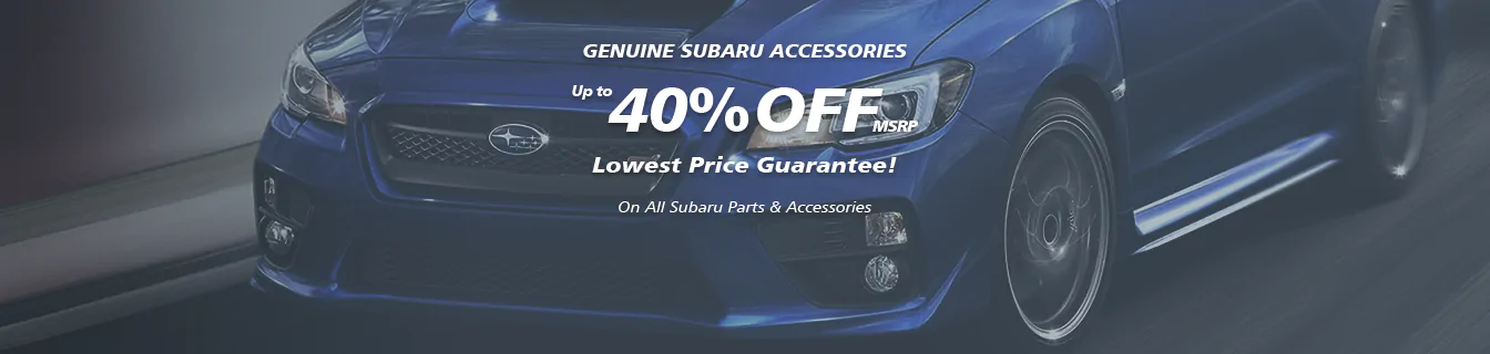 Genuine Subaru accessories, Guaranteed low prices